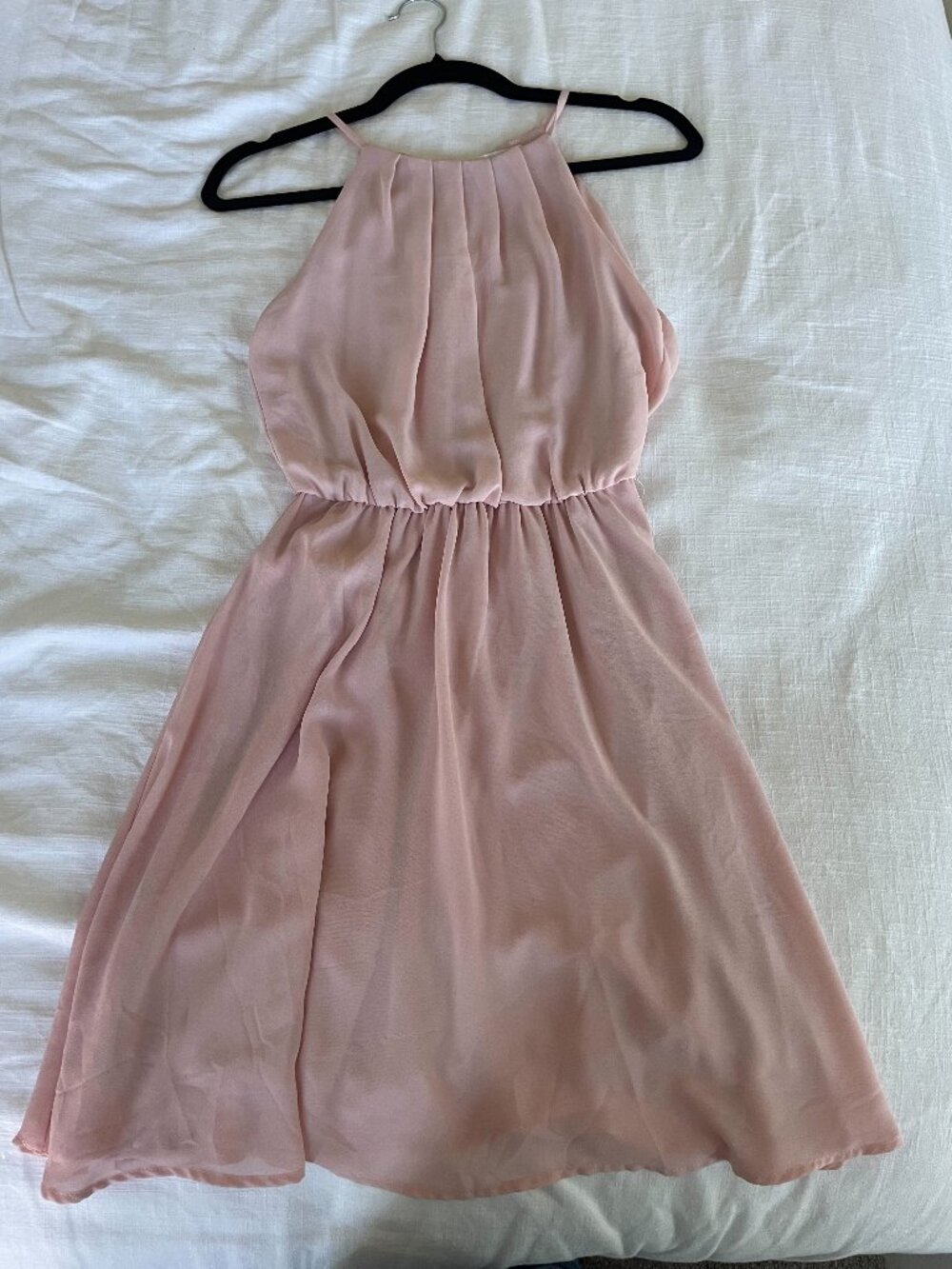 Lush pink mini dress